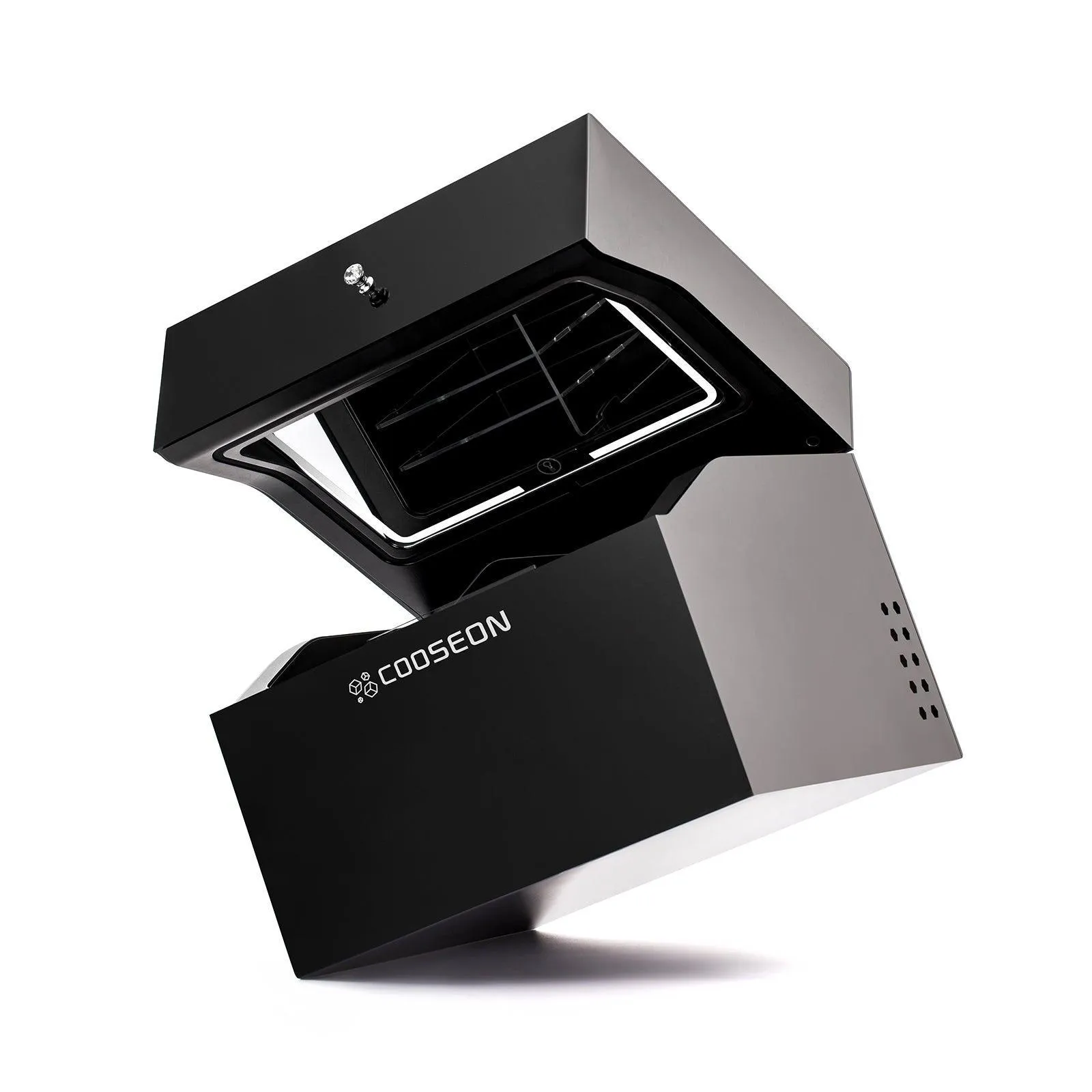 COOSEON® BlackCube™ Luxury Vanity Beauty Fridge With LED Mirrored