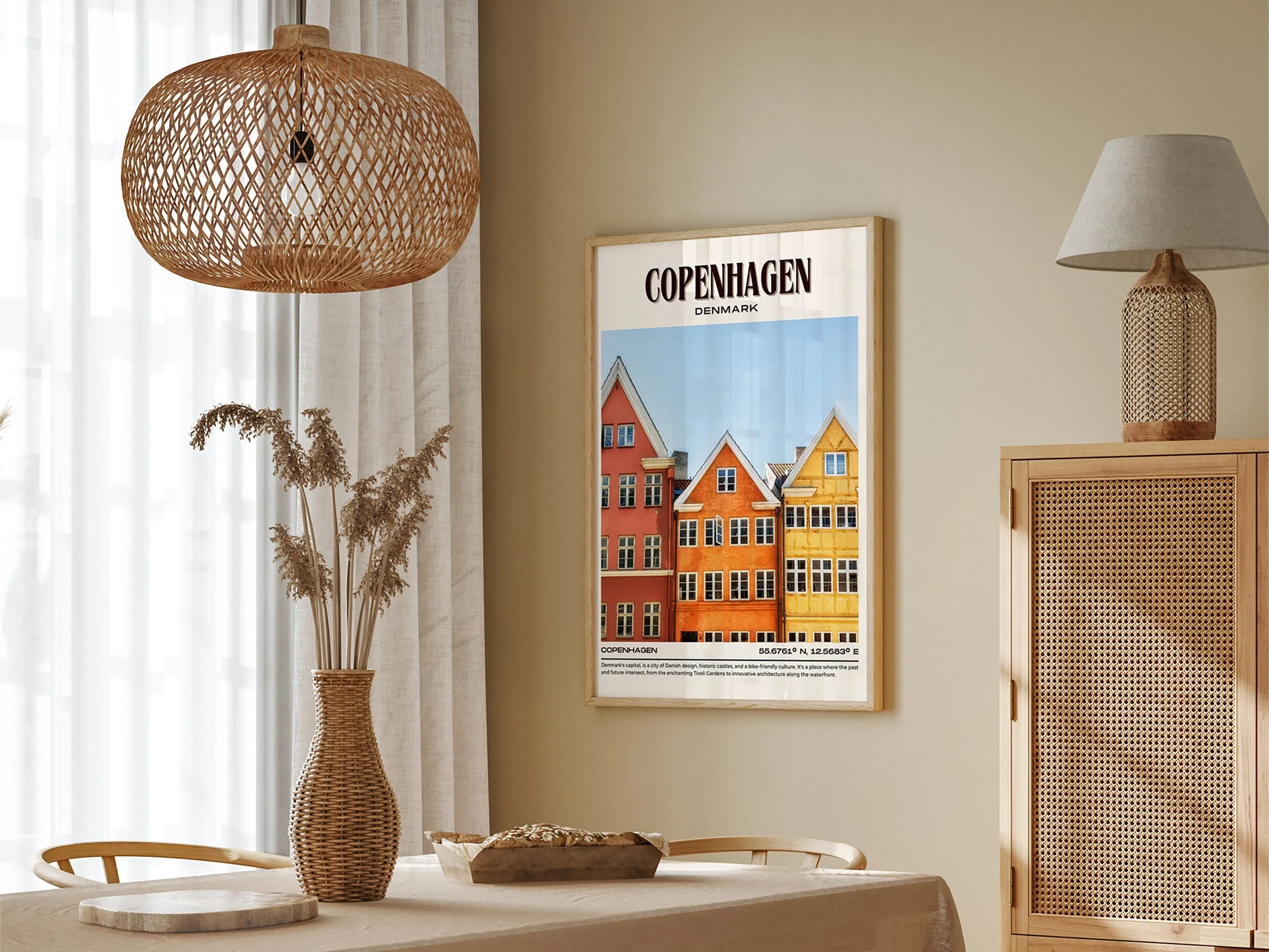 Copenhagen Vintage Wall Art, Denmark