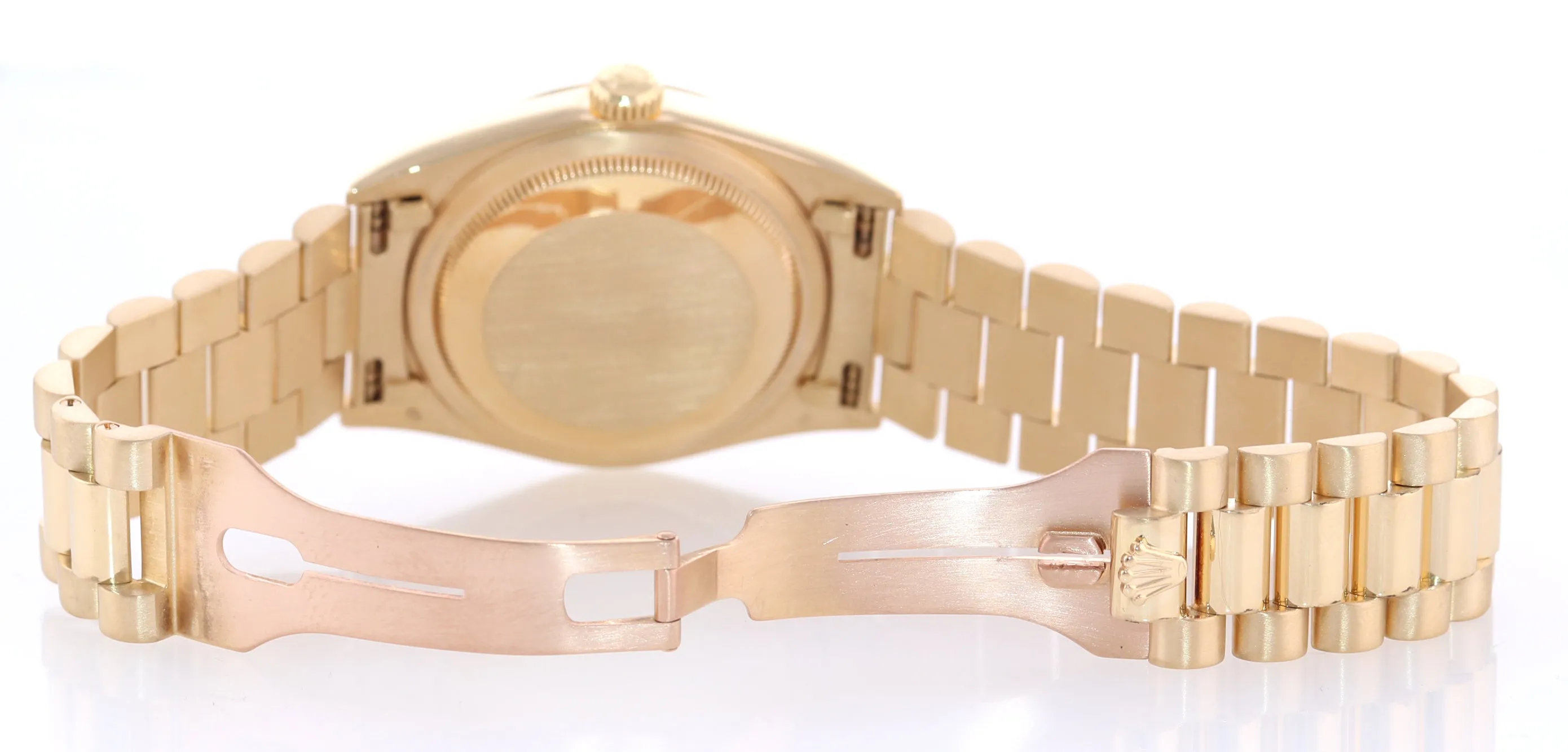 Copy of SERVICED Rolex President 36mm Champagne Double Quickset Yellow Gold Watc