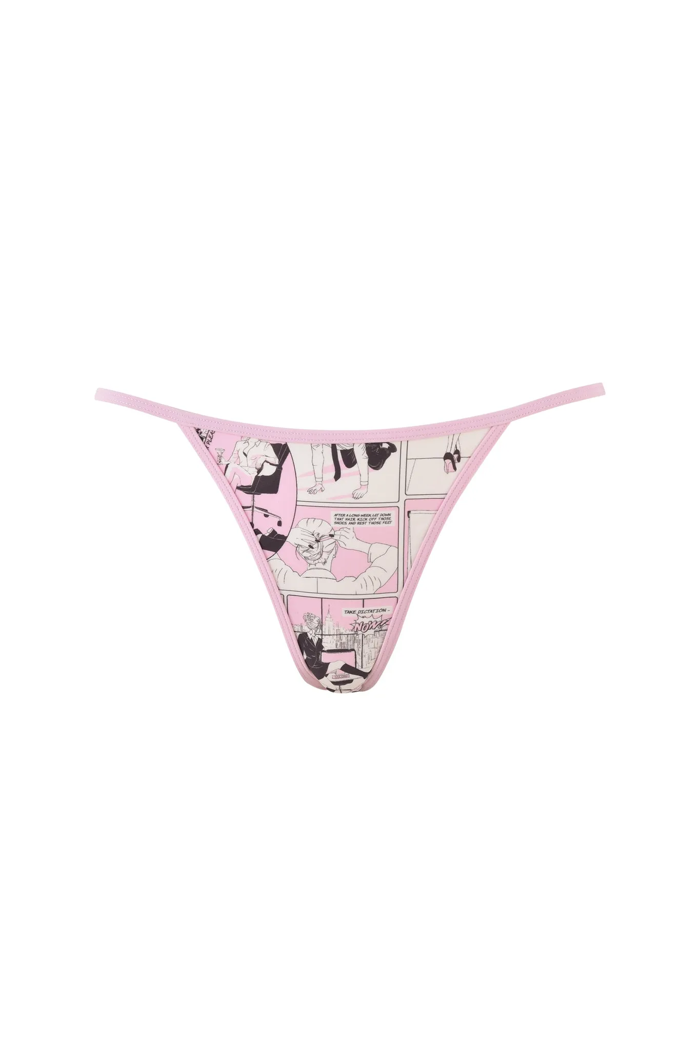 CORDELIA BIKINI BOTTOM - PINK : DIGITAL : COMIC PRINT