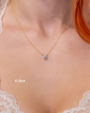 Core Round Solitaire Necklace