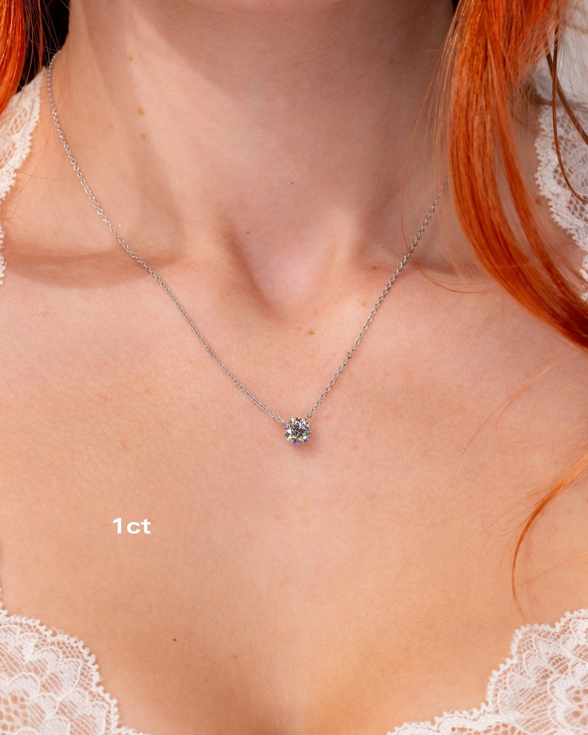 Core Round Solitaire Necklace