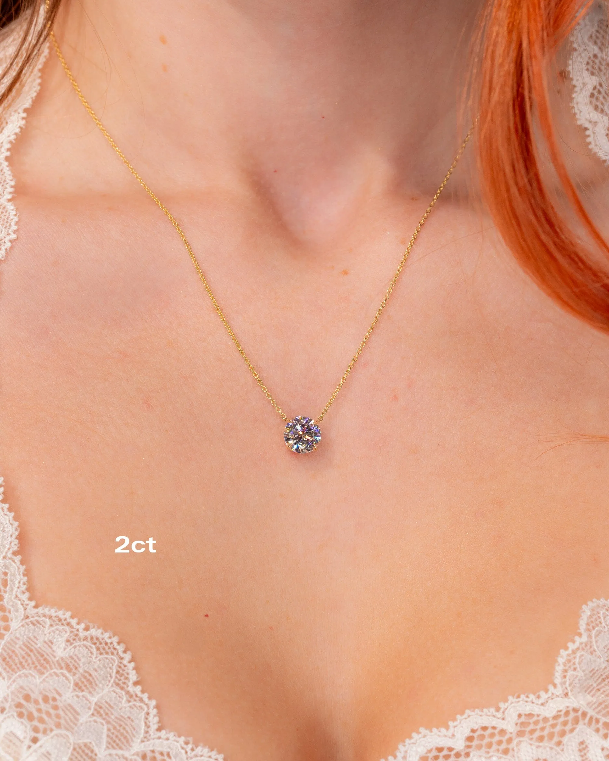 Core Round Solitaire Necklace
