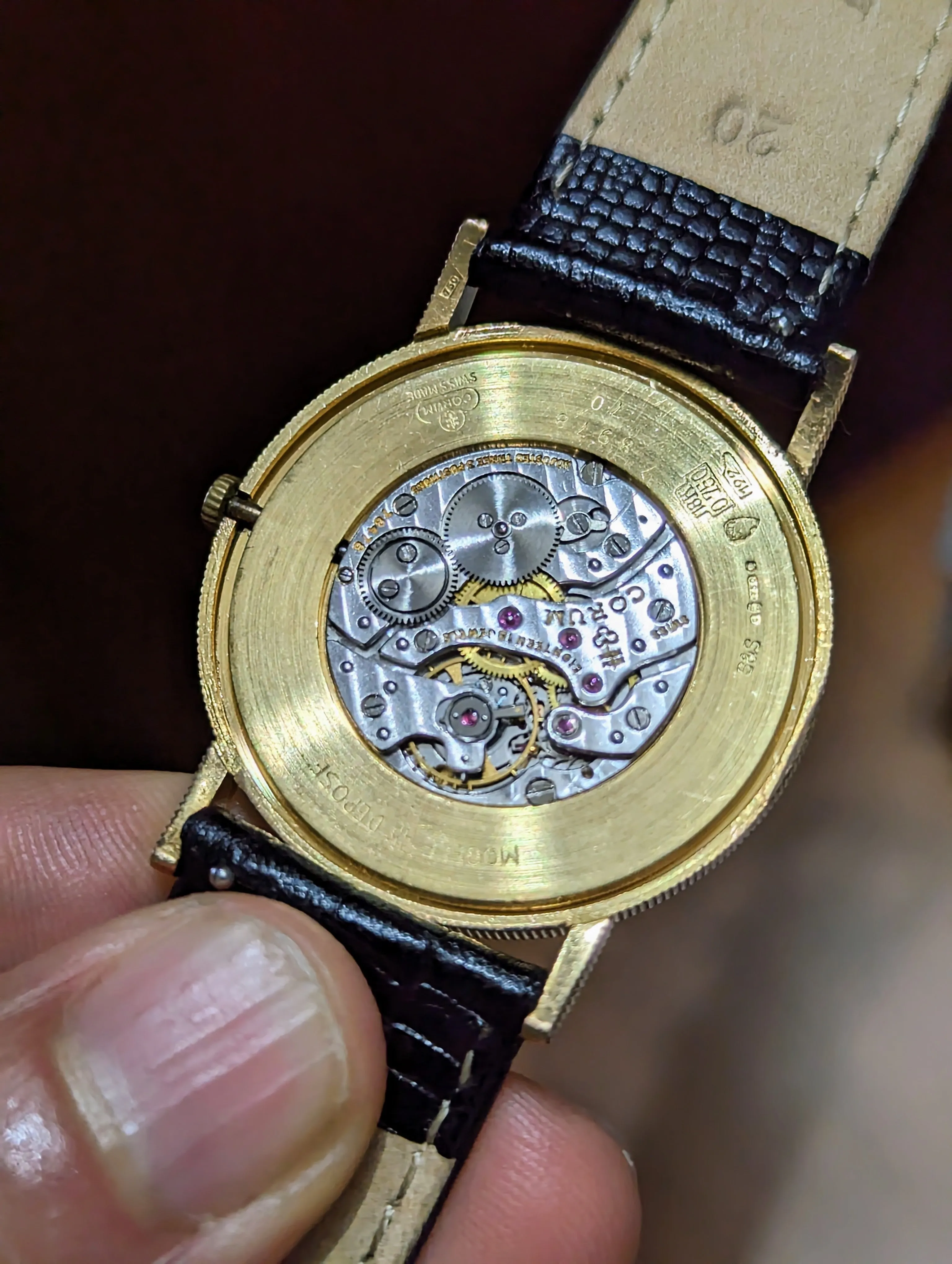 Corum 18kt yellow gold coin mechanical watch