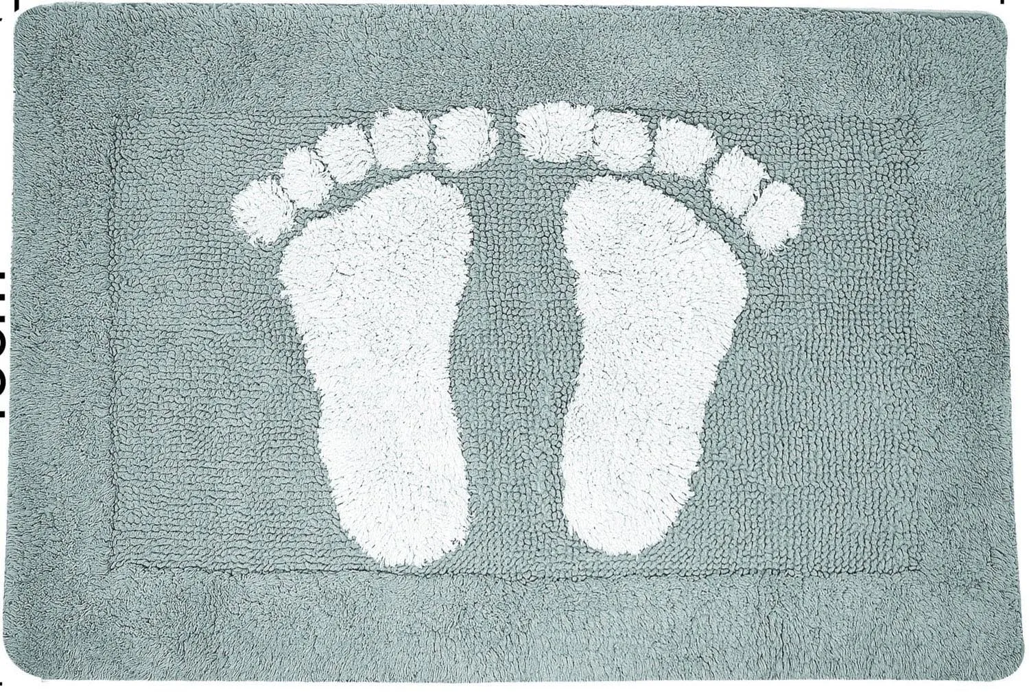 Cotton Bath Mats 2000gsm Non Slip Bathroom Rug with Feet