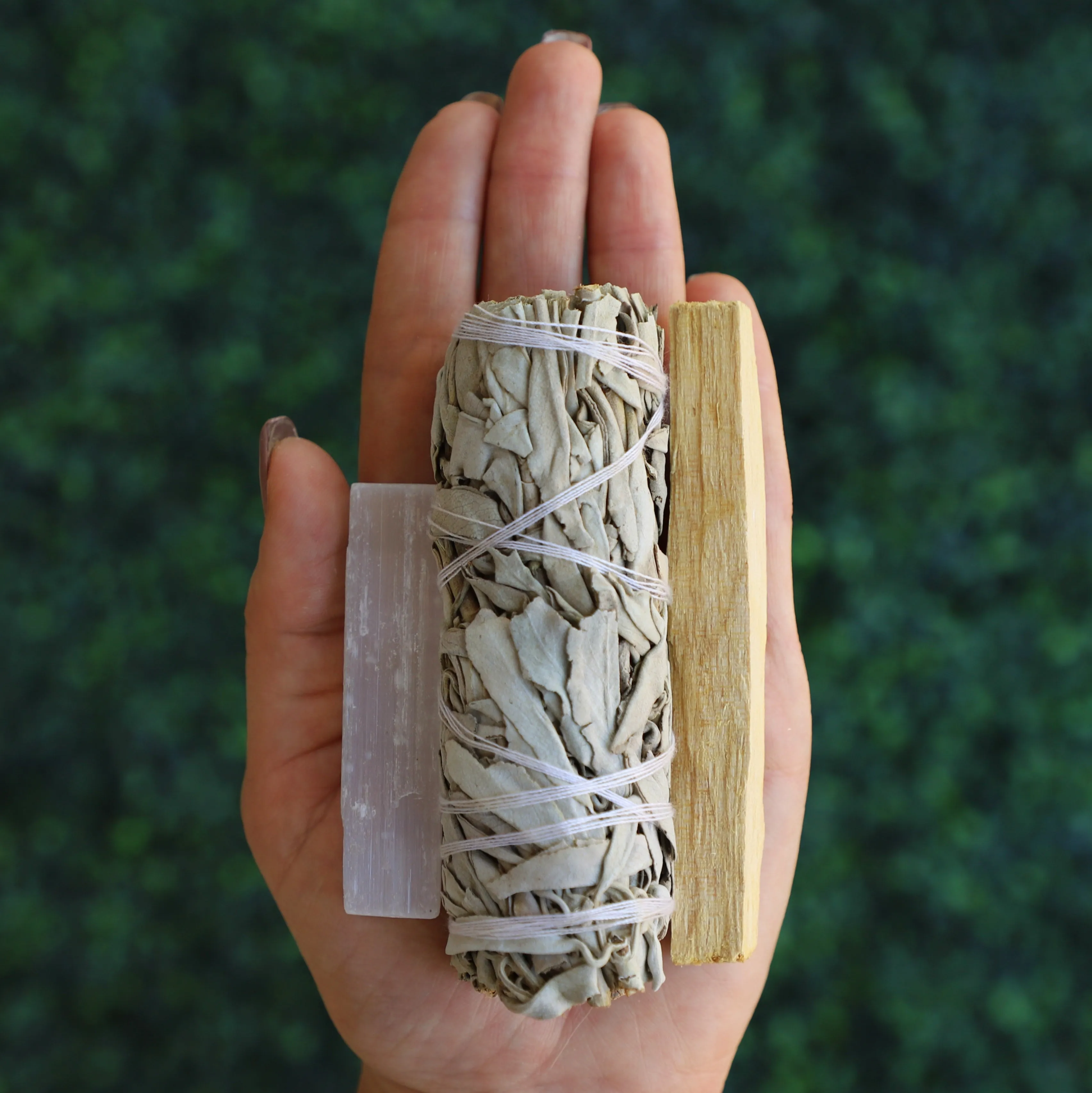 Cozy Home 7-Piece Smudge Kit | Housewarming Gift Set | Includes: White Sage Bundle, Palo Santo, Selenite, Smoky Quartz, Bronzite, Petrified Wood, & Black Tourmaline