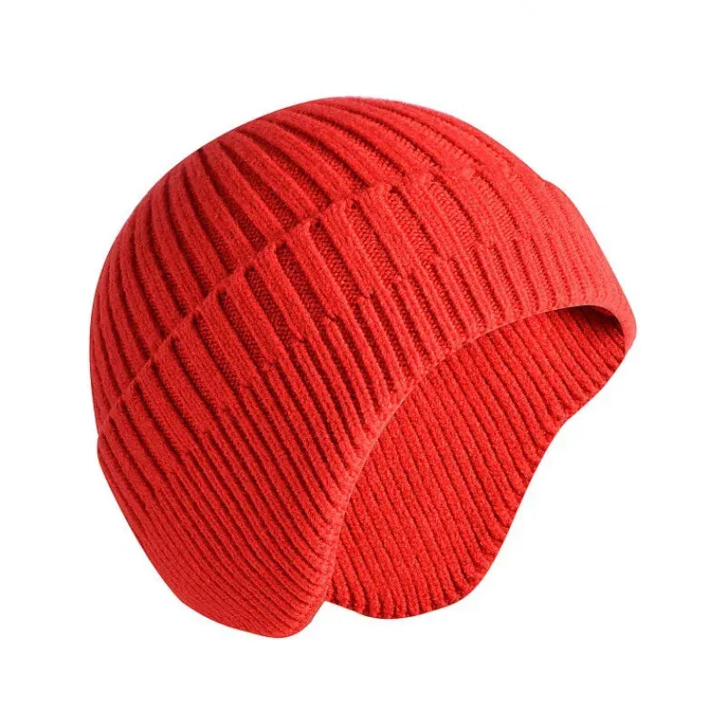 Cozy Knitted Earflap Beanie Cap - Warm Autumn and Winter Hat for Women and Men