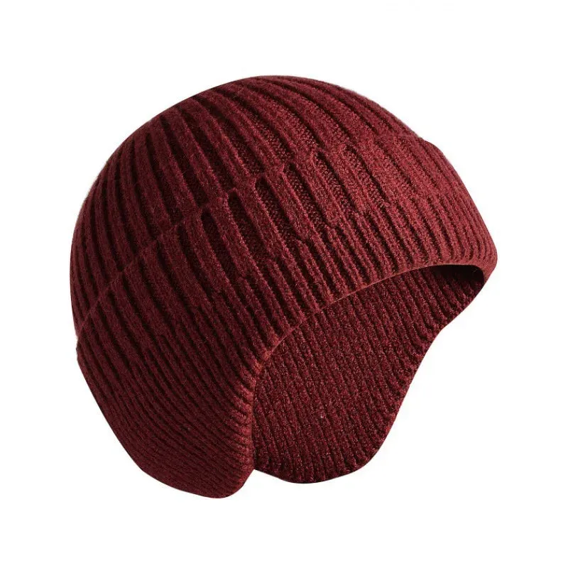 Cozy Knitted Earflap Beanie Cap - Warm Autumn and Winter Hat for Women and Men