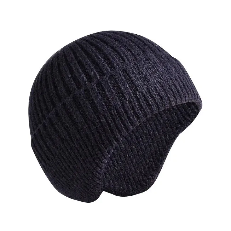 Cozy Knitted Earflap Beanie Cap - Warm Autumn and Winter Hat for Women and Men