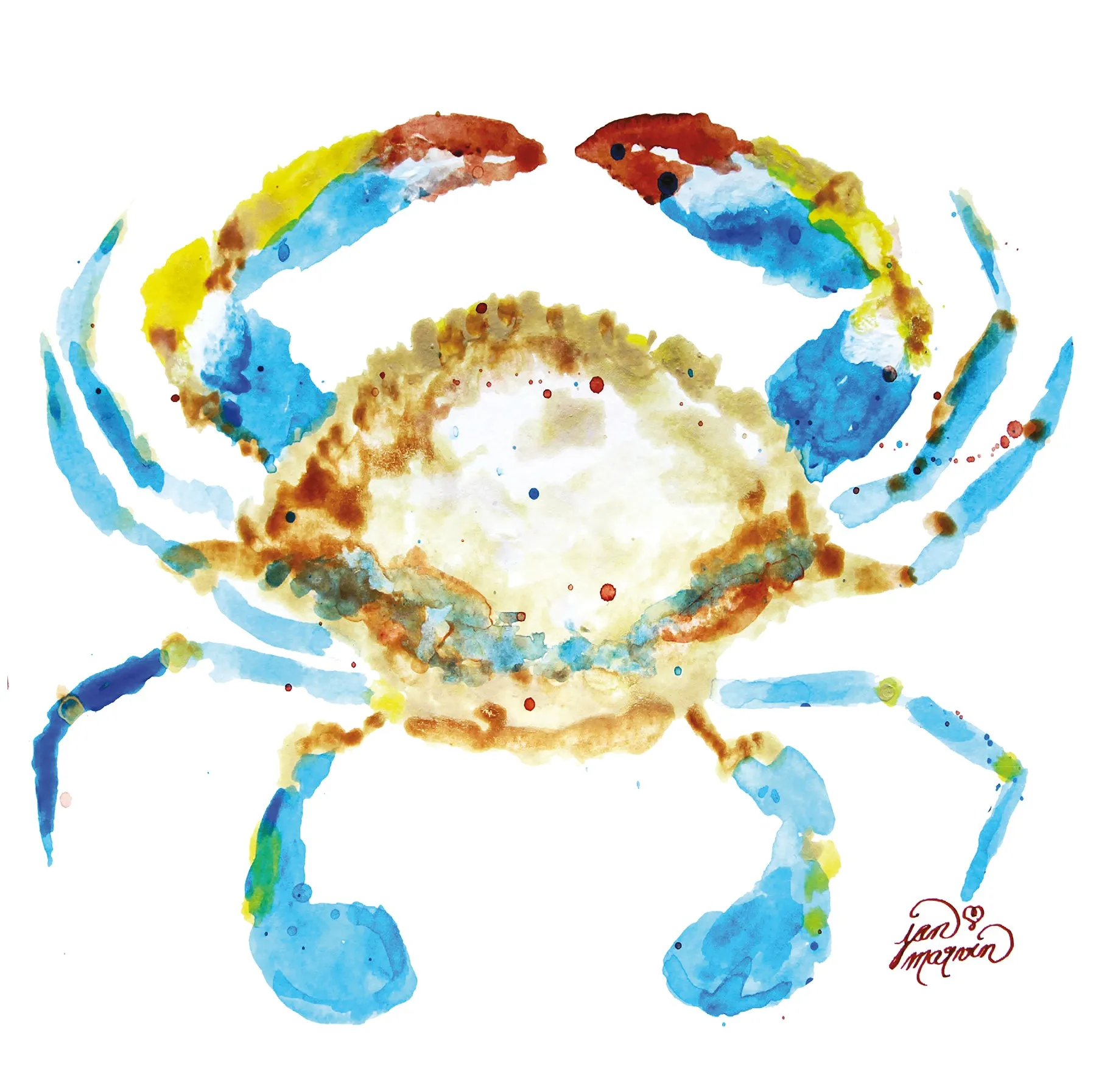 Crab & Shells Tile Mural, High Quality (won't fade), Indoor or Outdoor, Beach Wall Tiles, Backsplash, Shower, Mosaic