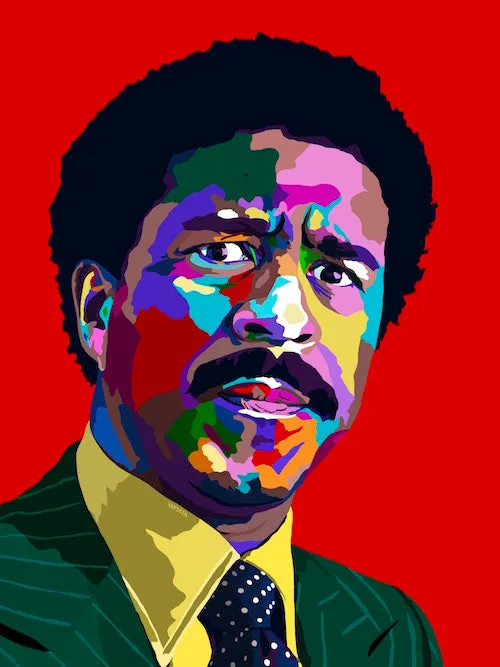 Crazy - Richard Pryor Portrait - Limited Edition Giclee Art Print & Wall Decor - Vakseen Art