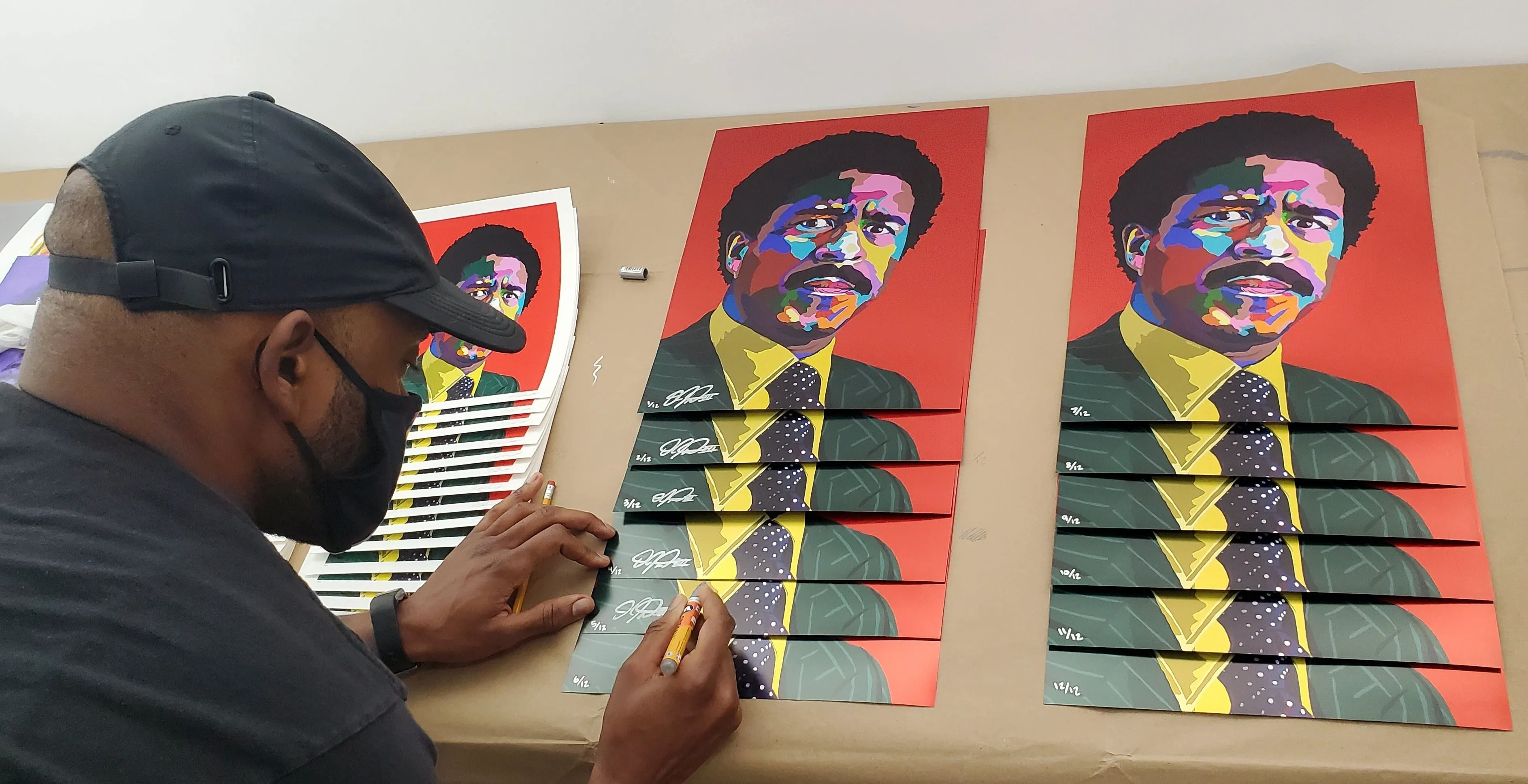 Crazy - Richard Pryor Portrait - Limited Edition Giclee Art Print & Wall Decor - Vakseen Art