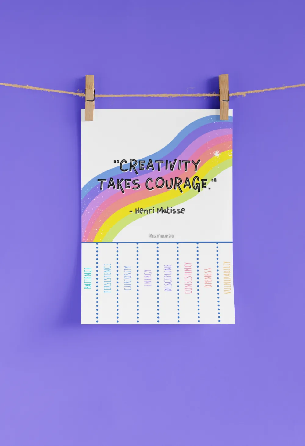 Creativity Reminders Art Print