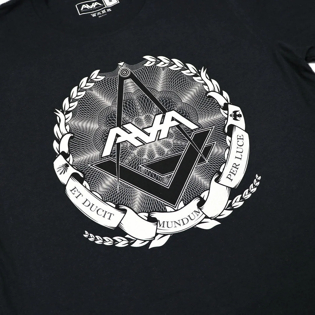 Crest Logo T-Shirt Vintage Black