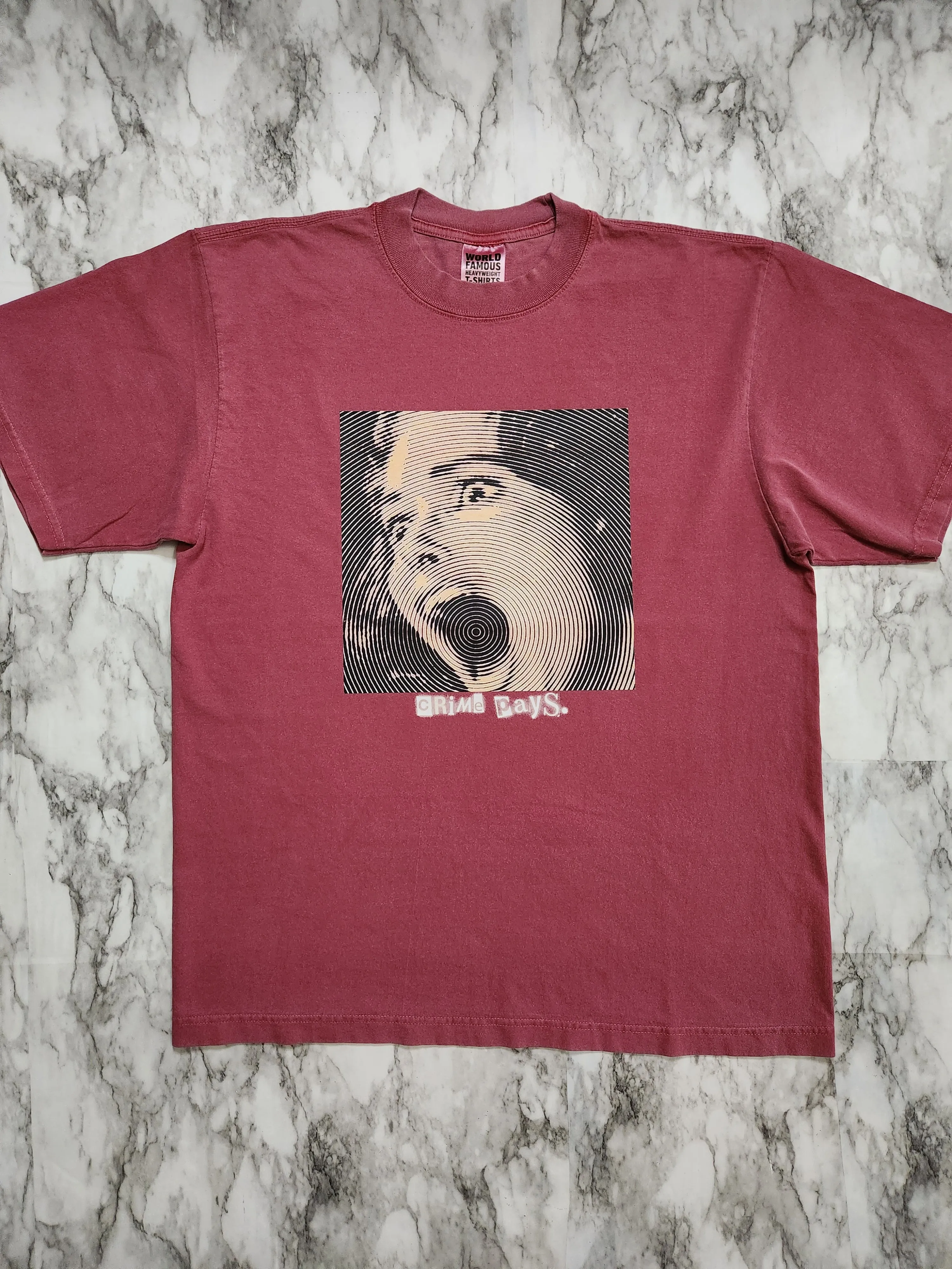 Crime Pays. T-Shirt (Brick)