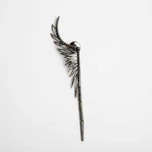 CRISTINA ORTIZ | BLACK DIAMOND WINGED STUD EARRING