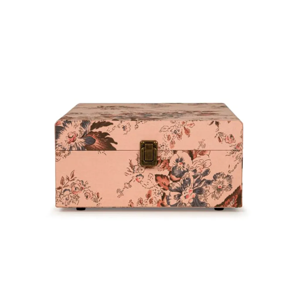 Crosley Voyager Vintage Portable Turntable with Bluetooth Receiver and Built-in Speakers, Floral