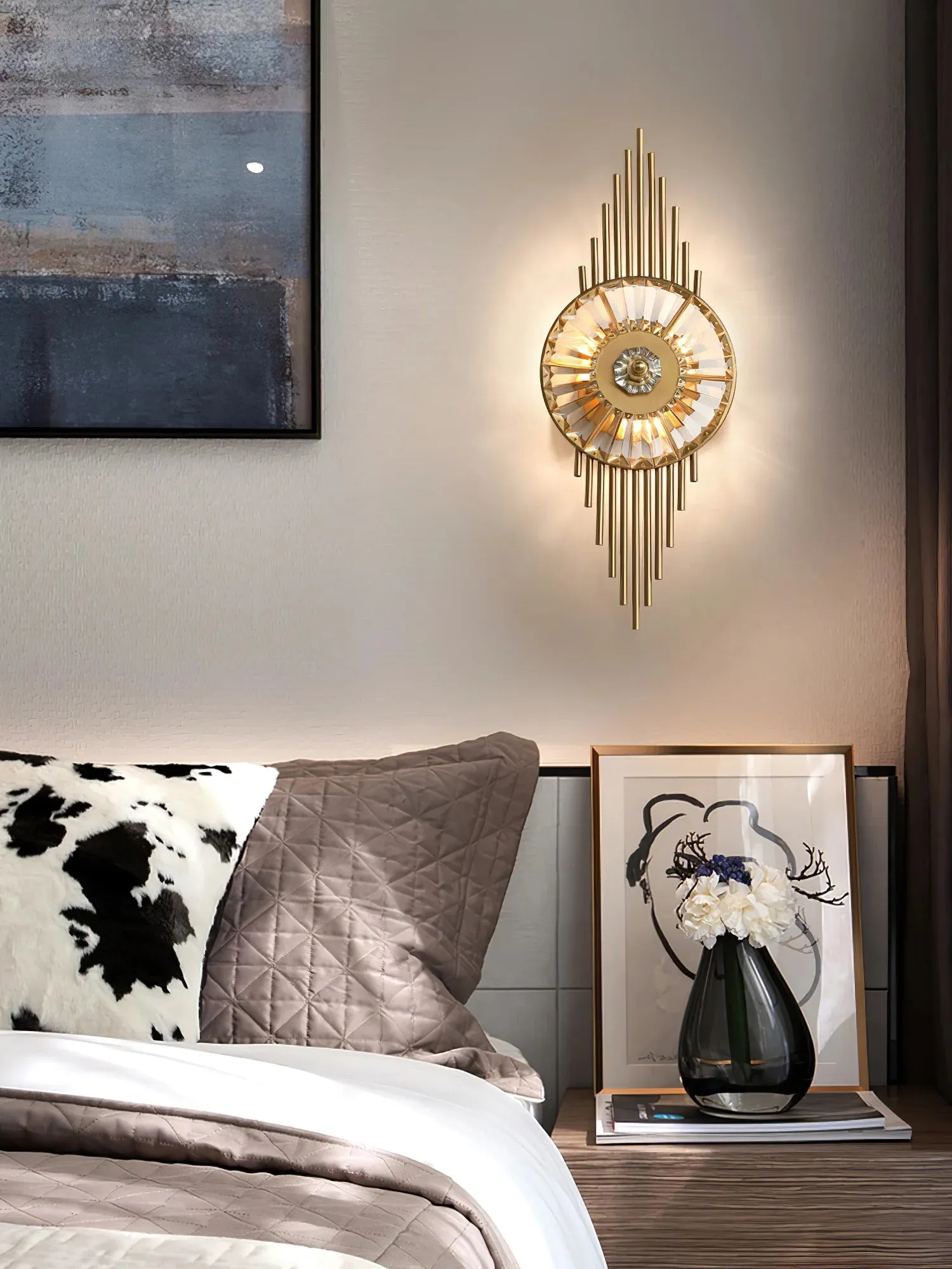 Crystal Gear Wall Lamp