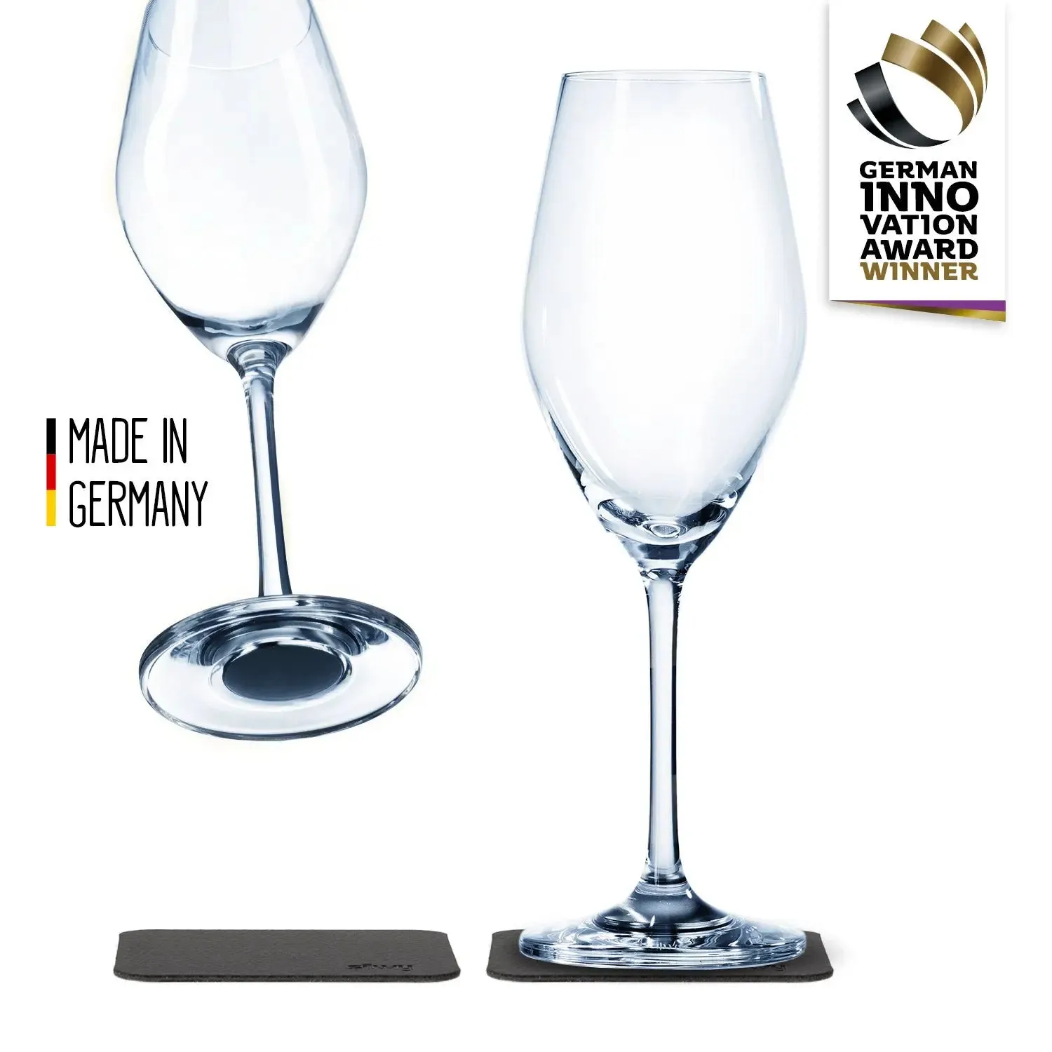 Crystal Magnetic CHAMPAGNE Glass by Silwy