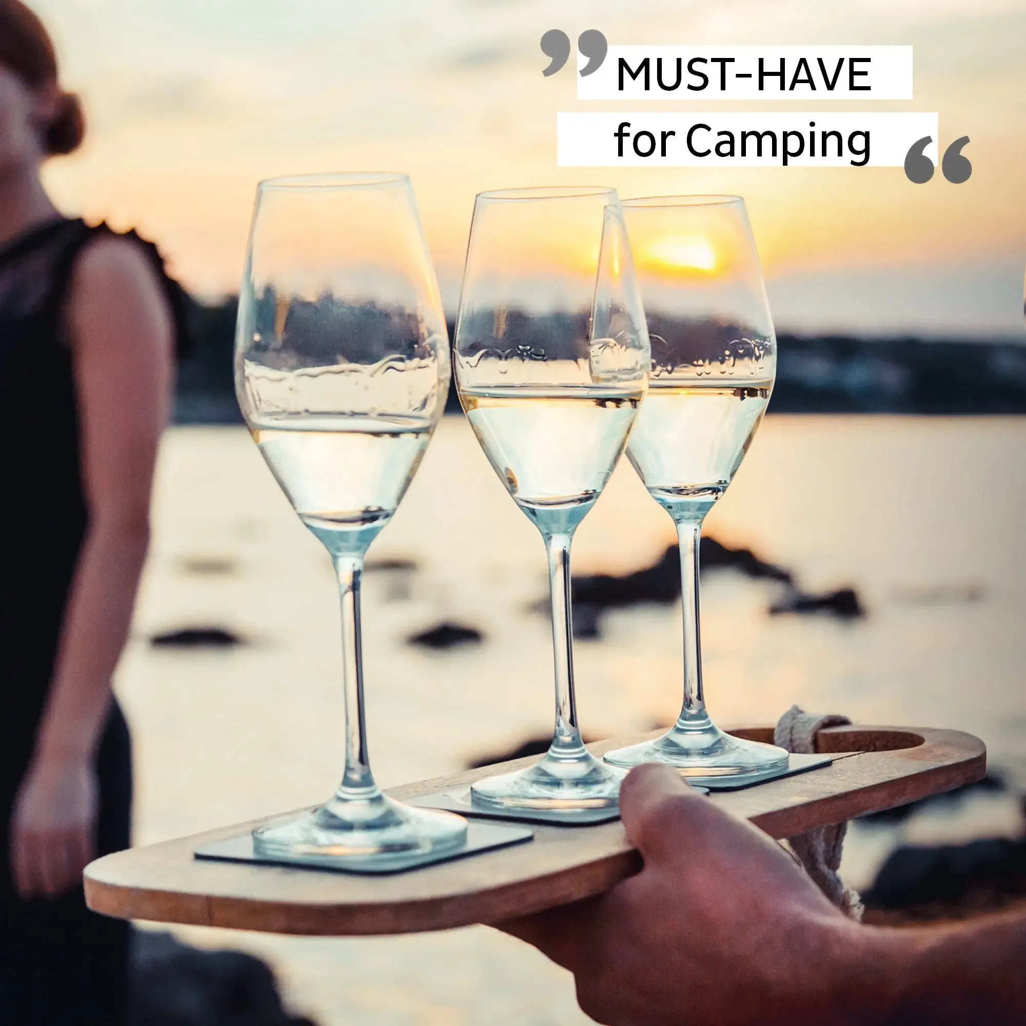 Crystal Magnetic CHAMPAGNE Glass by Silwy
