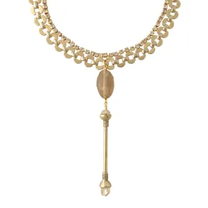 Crystal wand choker necklace