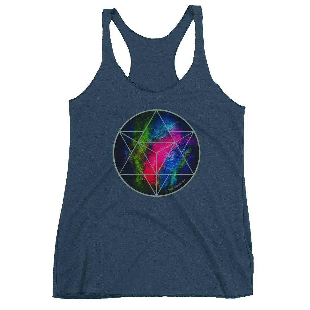 Crystalline Merkabah Women's Racerback Tank