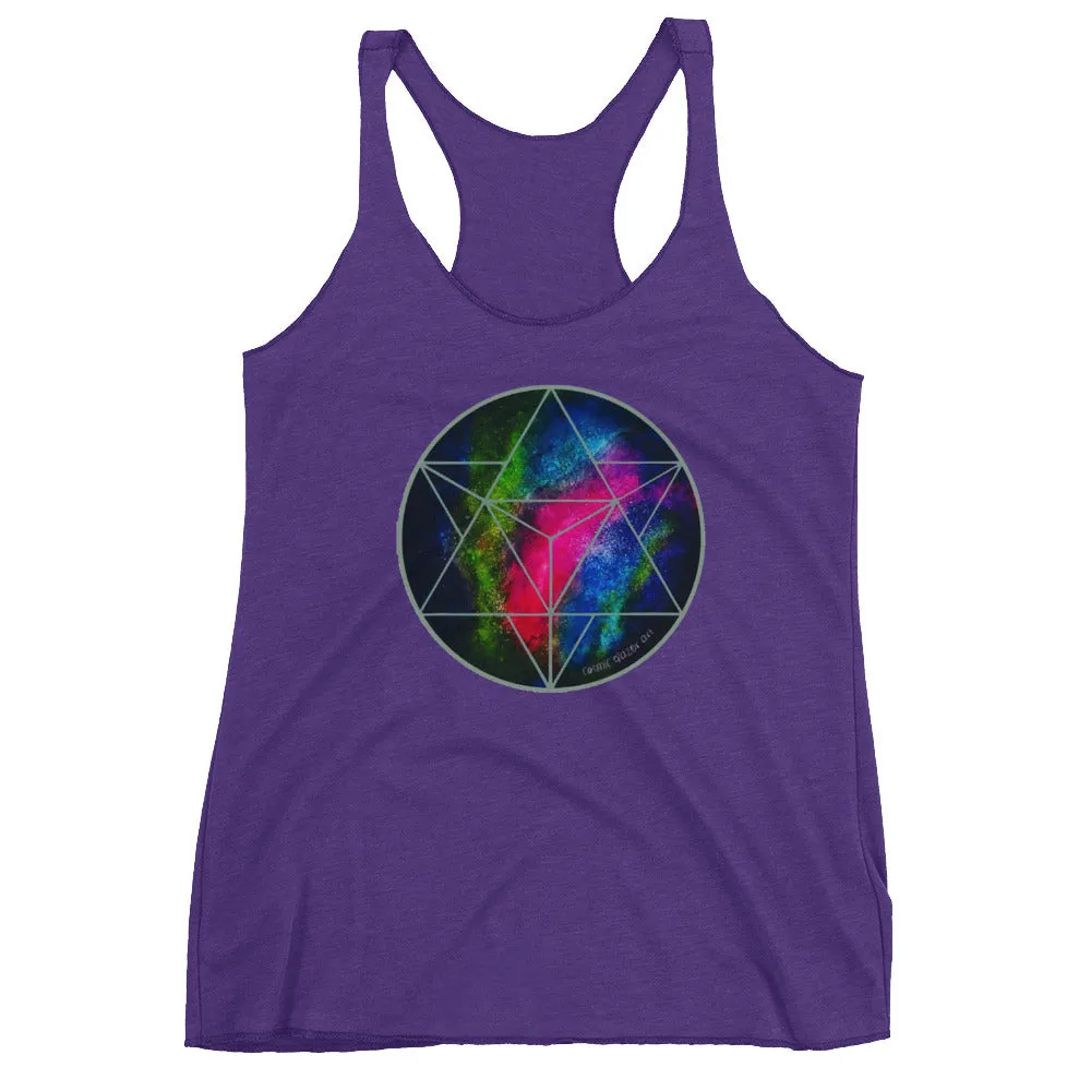 Crystalline Merkabah Women's Racerback Tank