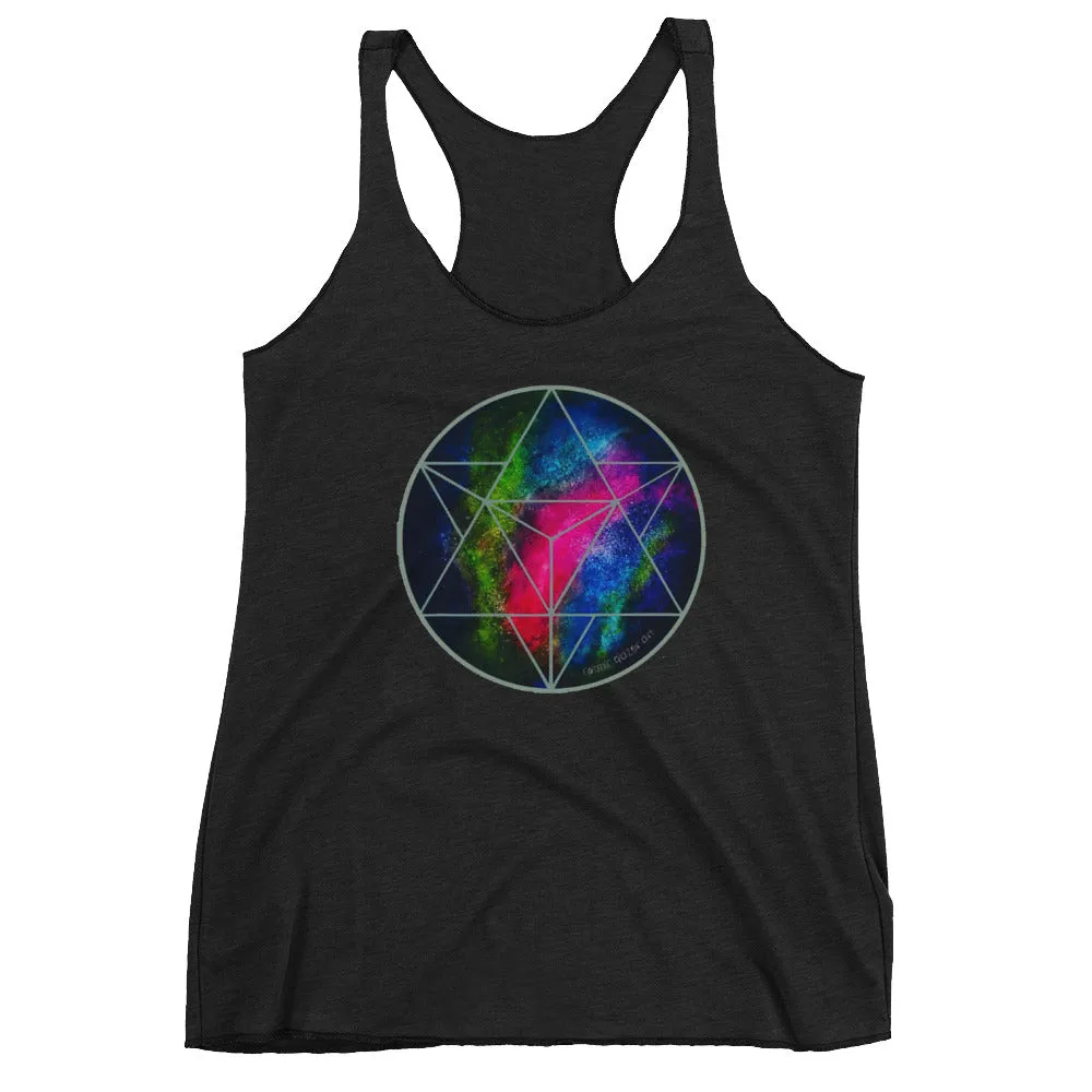 Crystalline Merkabah Women's Racerback Tank