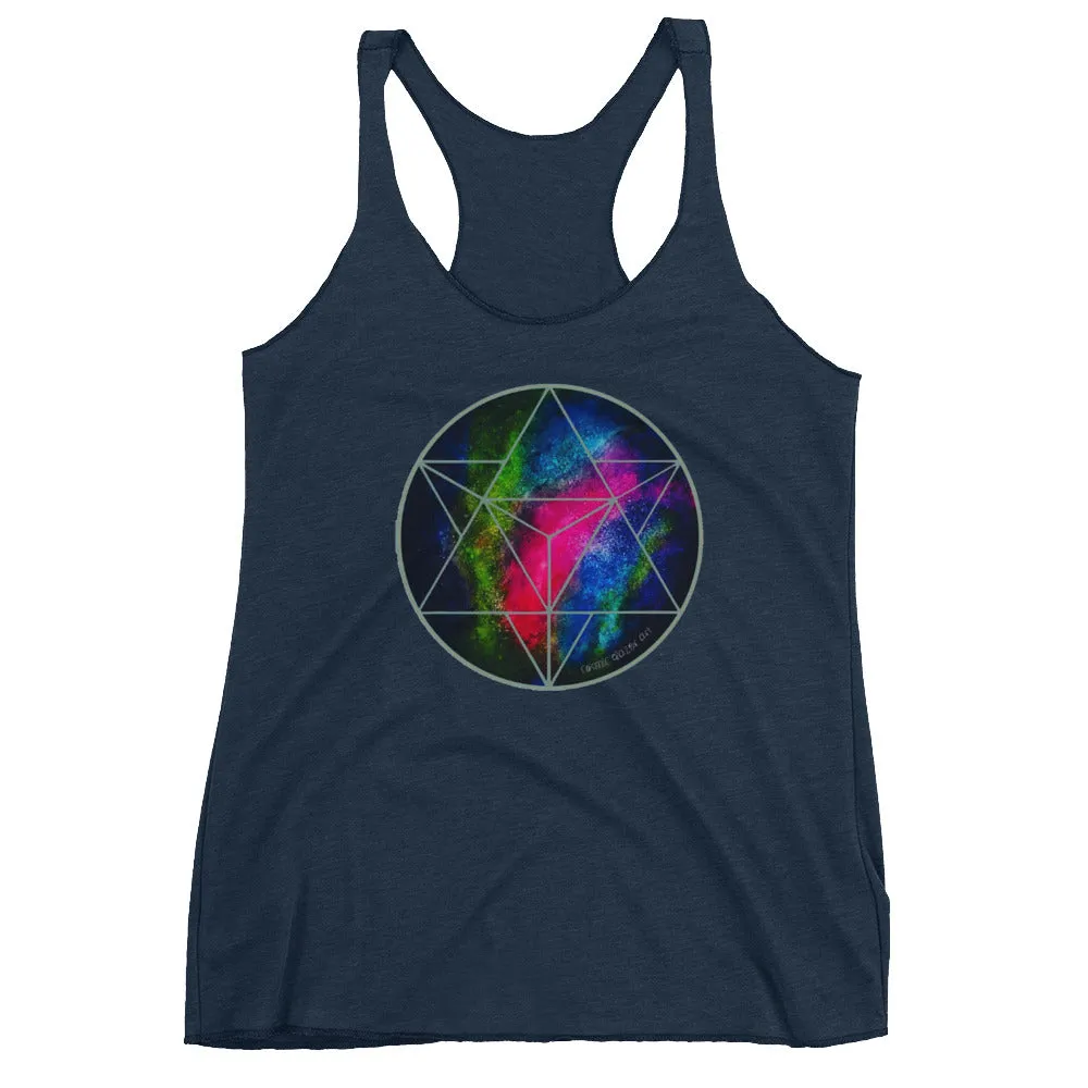 Crystalline Merkabah Women's Racerback Tank