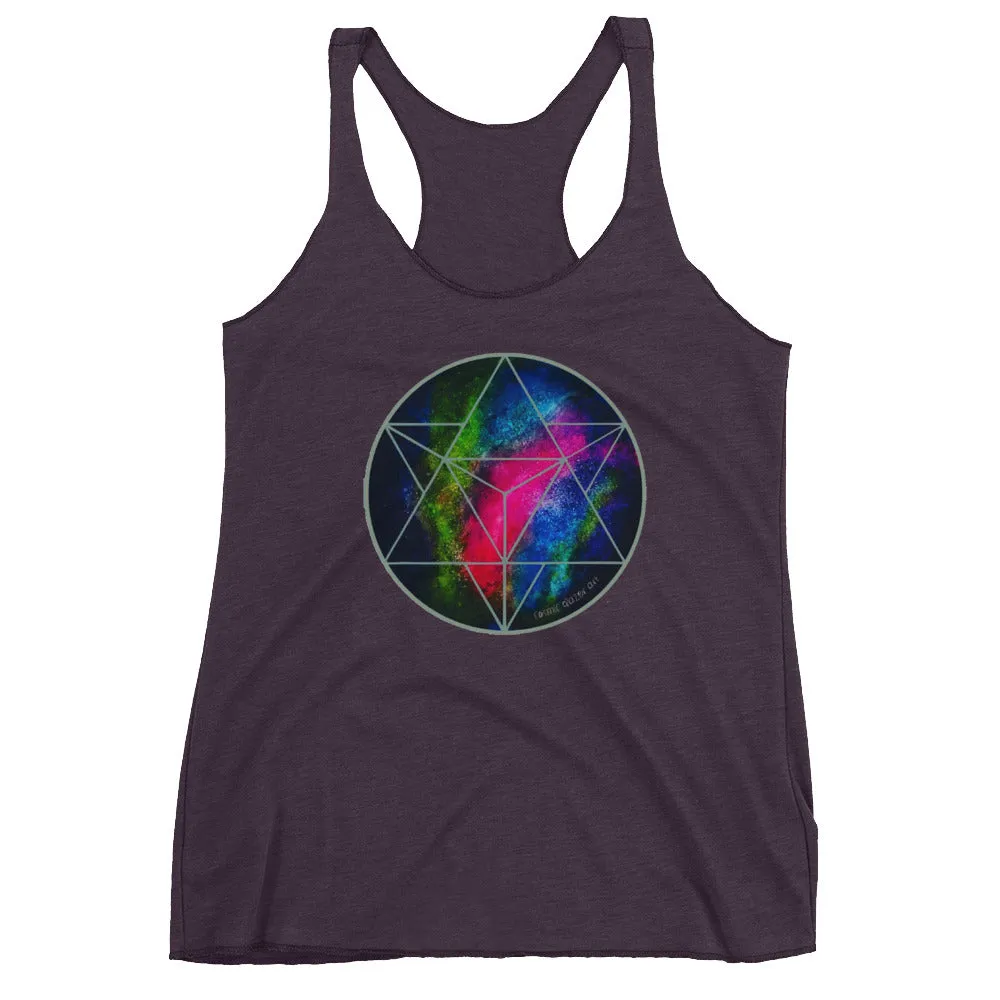 Crystalline Merkabah Women's Racerback Tank