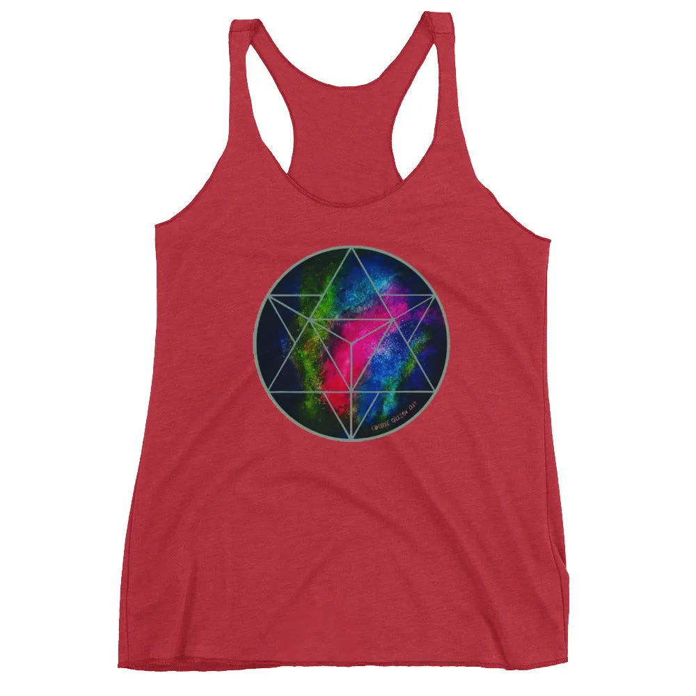 Crystalline Merkabah Women's Racerback Tank