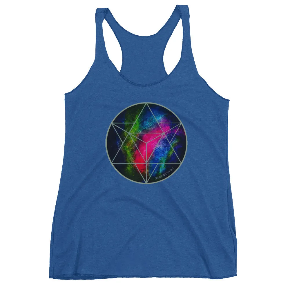 Crystalline Merkabah Women's Racerback Tank