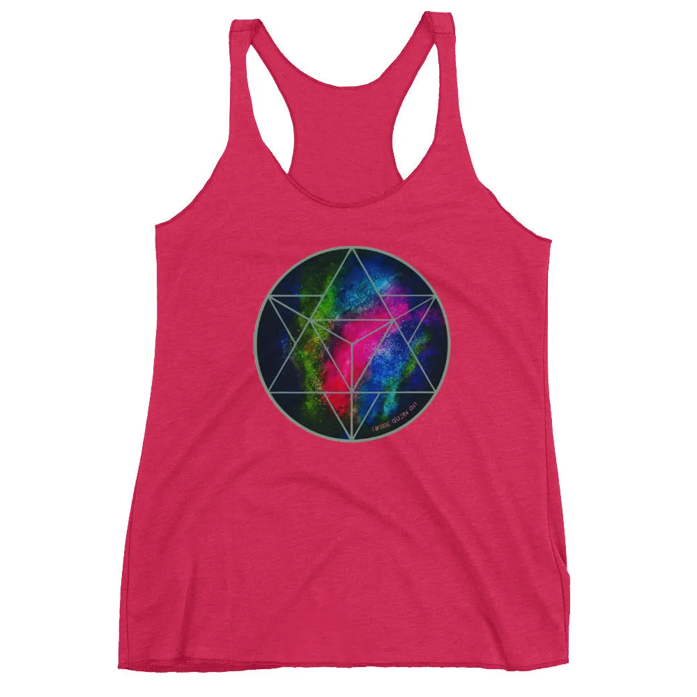 Crystalline Merkabah Women's Racerback Tank