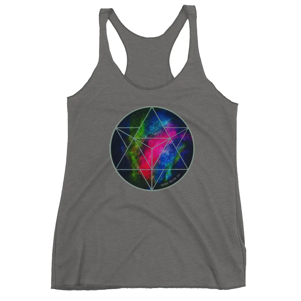 Crystalline Merkabah Women's Racerback Tank