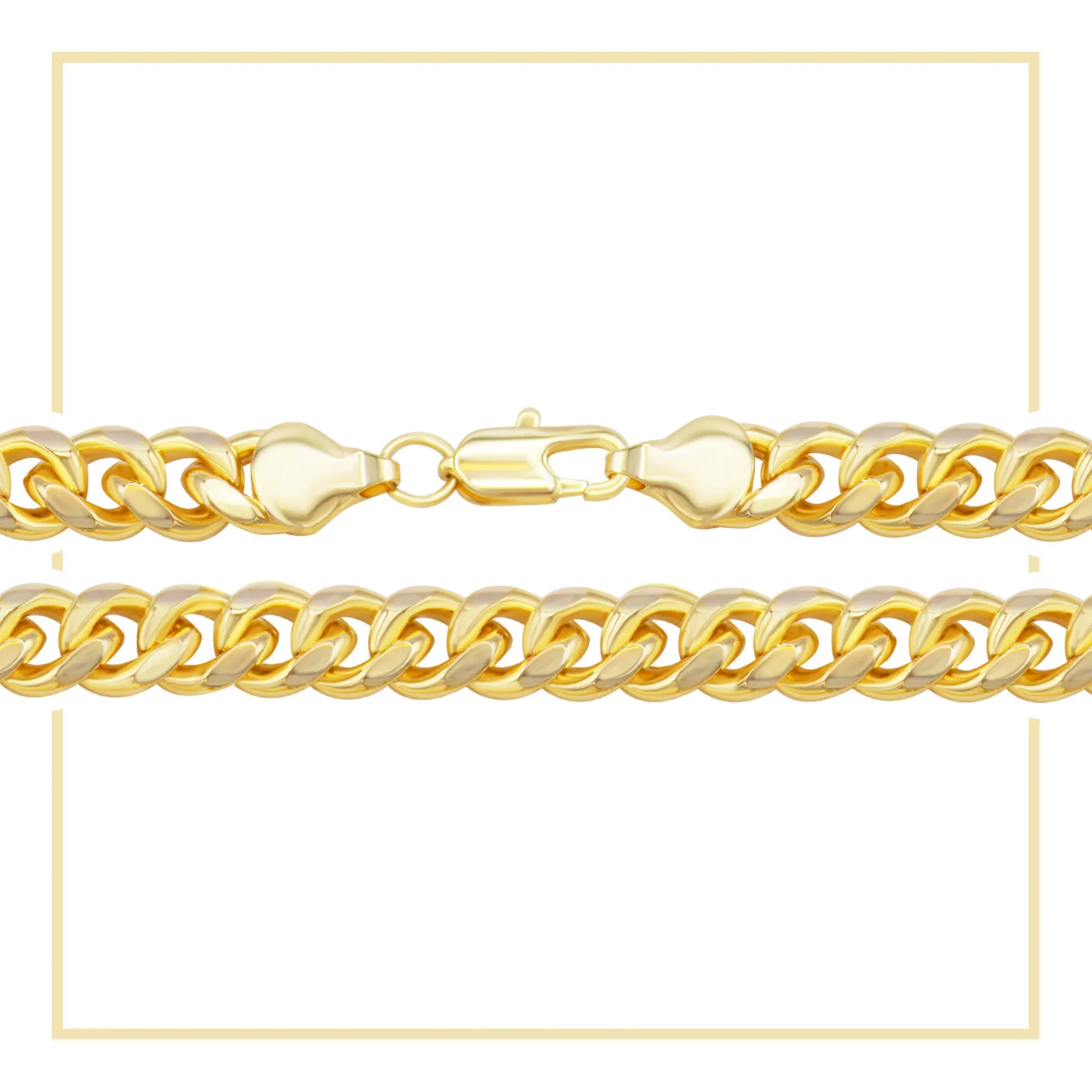 Cuban Link 14K Gold Filled Necklace 24" For Men