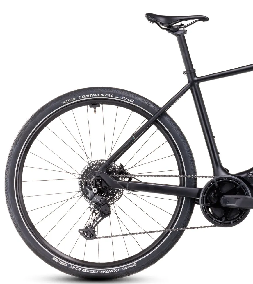 Cube Editor Hybrid Pro 400X Electric Hybrid Bike 2024 - Black