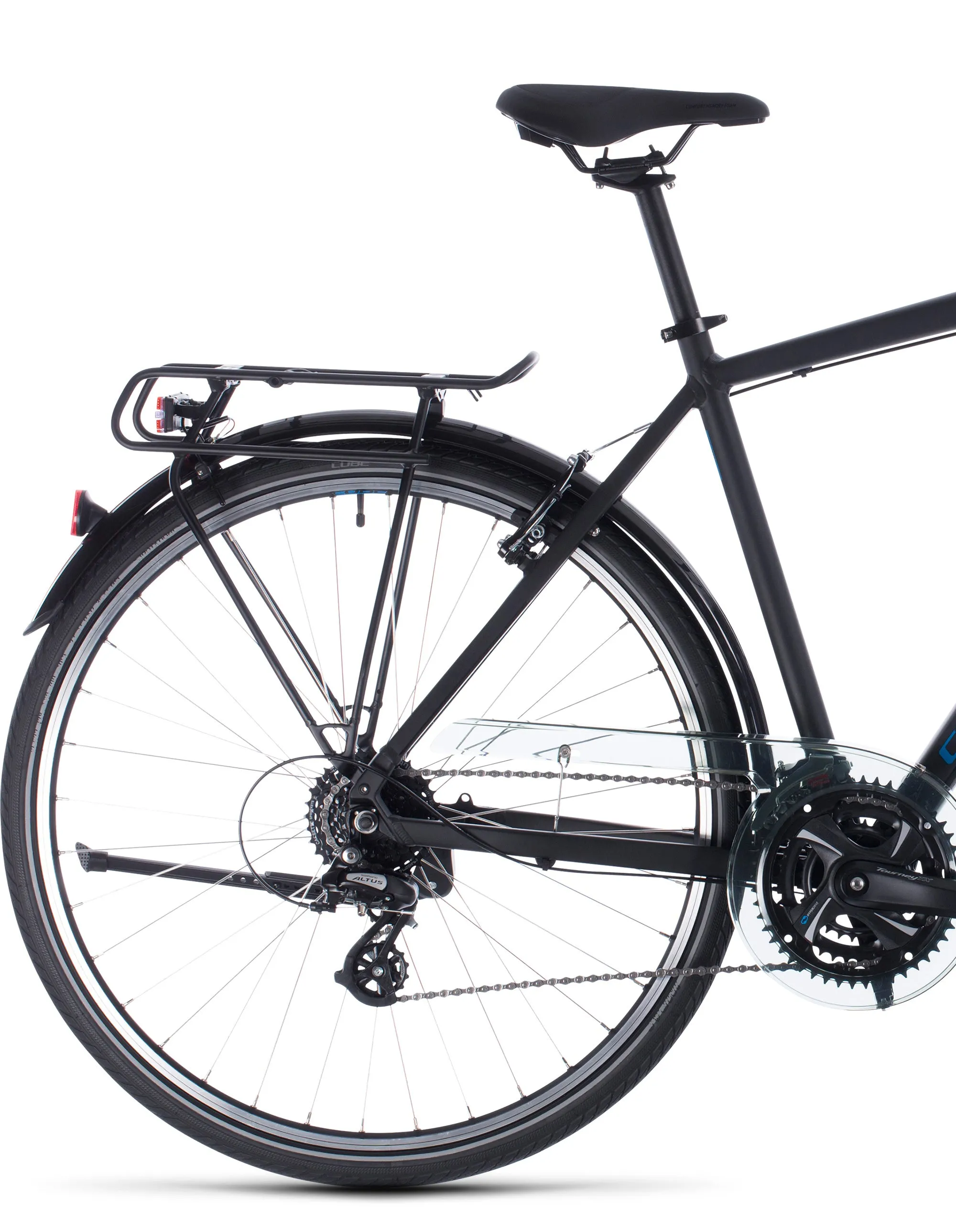 Cube Touring Mens Hybrid Bike 2020 - Black