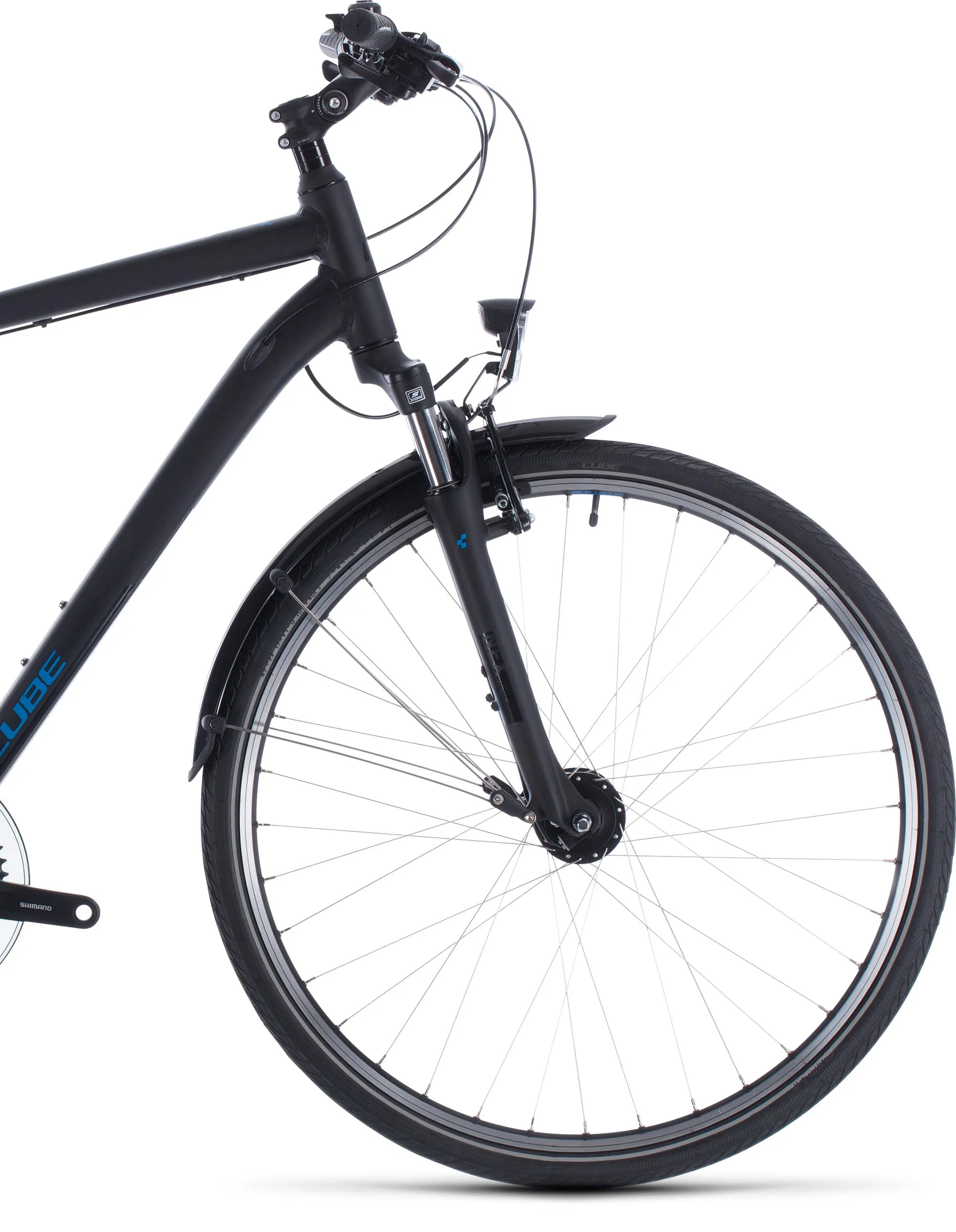 Cube Touring Mens Hybrid Bike 2020 - Black