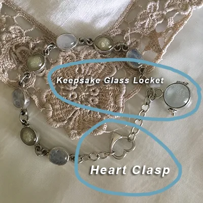 Custom Keepsake and Stone Bracelet - Blood/Breastmilk/Ashes "gem" with choice of 5 stones