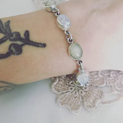 Custom Keepsake and Stone Bracelet - Blood/Breastmilk/Ashes "gem" with choice of 5 stones