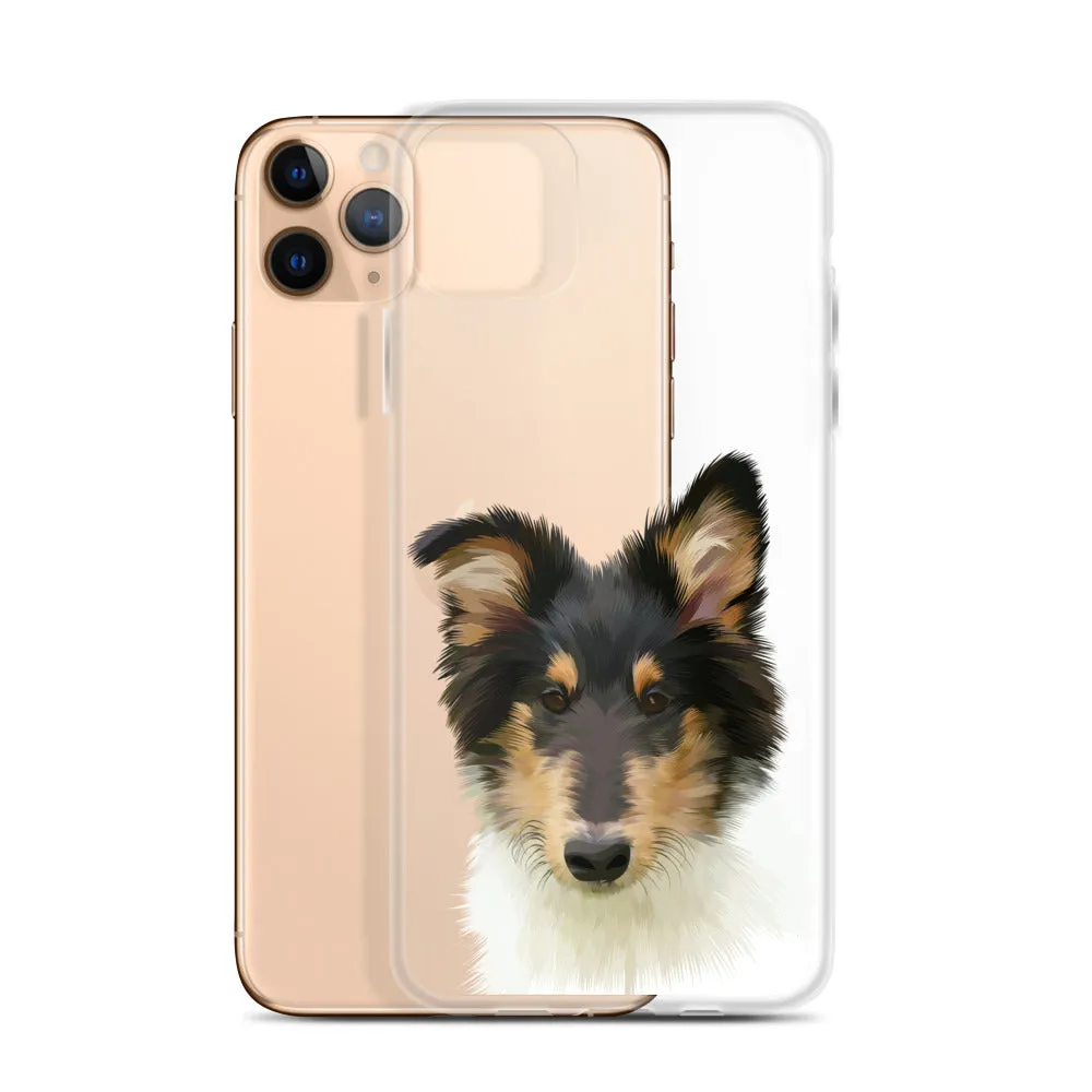 Custom Pet Portrait iPhone Case - Transparent