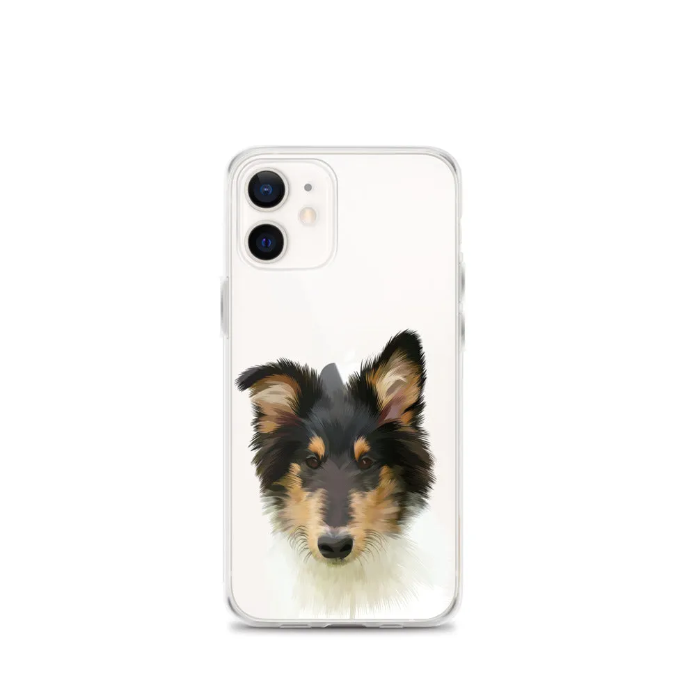 Custom Pet Portrait iPhone Case - Transparent