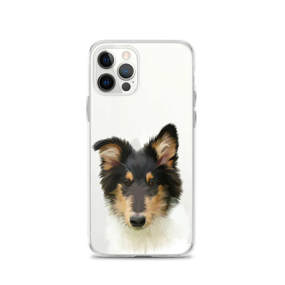 Custom Pet Portrait iPhone Case - Transparent