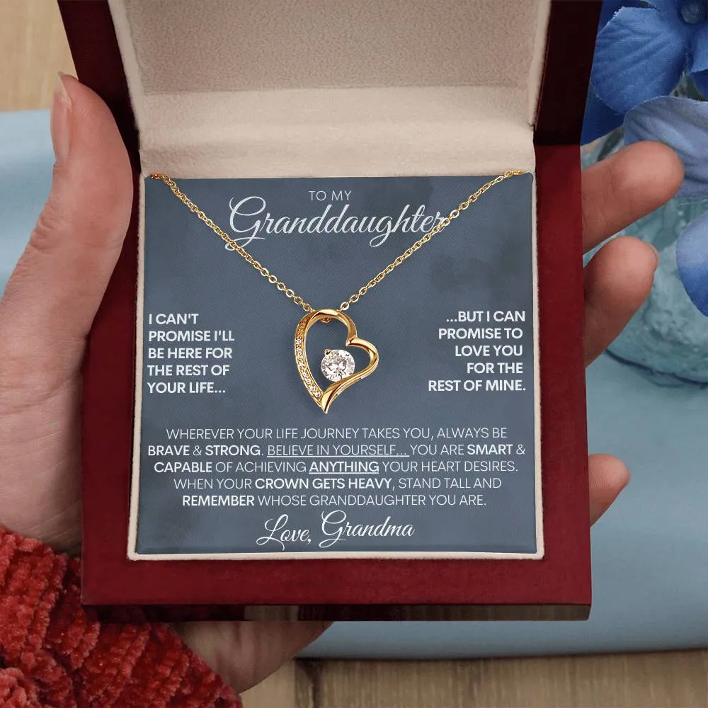 Custom Signature Granddaughter - "Capable of Anything" Beautiful 14k Gold Necklace