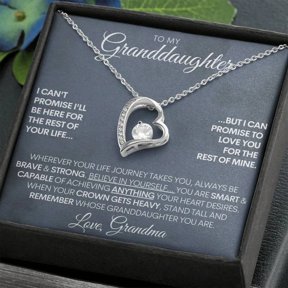 Custom Signature Granddaughter - "Capable of Anything" Beautiful 14k Gold Necklace
