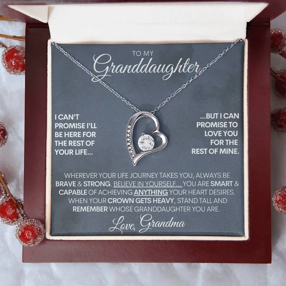 Custom Signature Granddaughter - "Capable of Anything" Beautiful 14k Gold Necklace