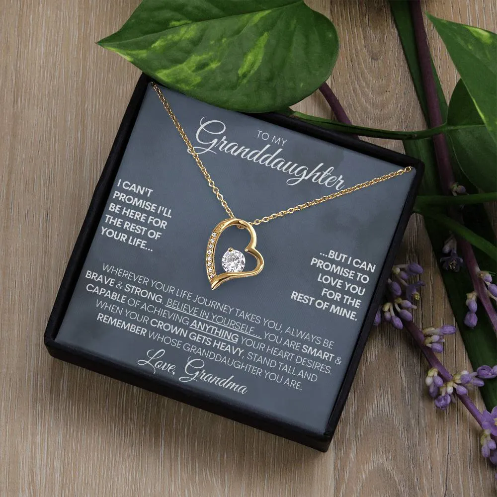 Custom Signature Granddaughter - "Capable of Anything" Beautiful 14k Gold Necklace