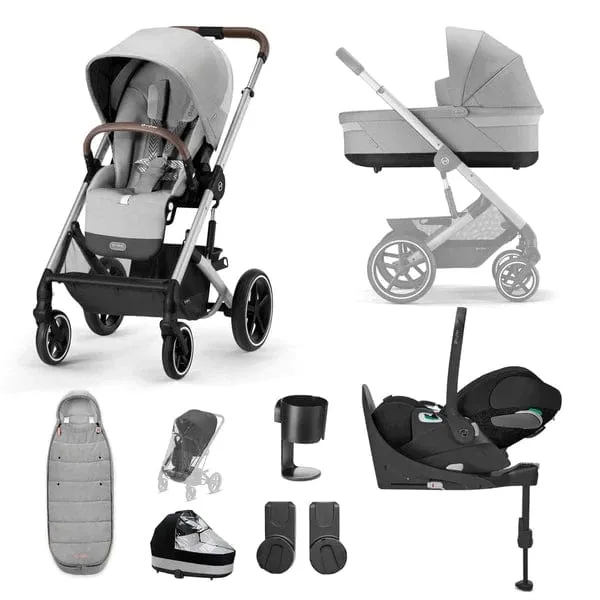 Cybex Balios S Lux Luxury Cloud T Bundle - Silver / Lava Grey