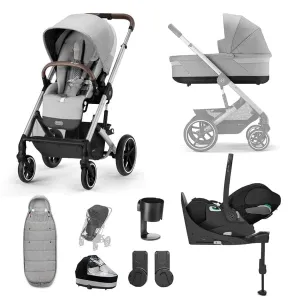 Cybex Balios S Lux Luxury Cloud T Bundle - Silver / Lava Grey