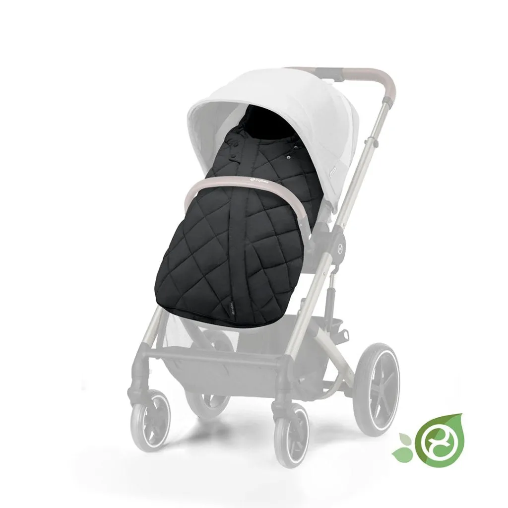CYBEX BALIOS S Travel System Luxury Bundle with CLOUD T and Gold Footmuff - Moon Black